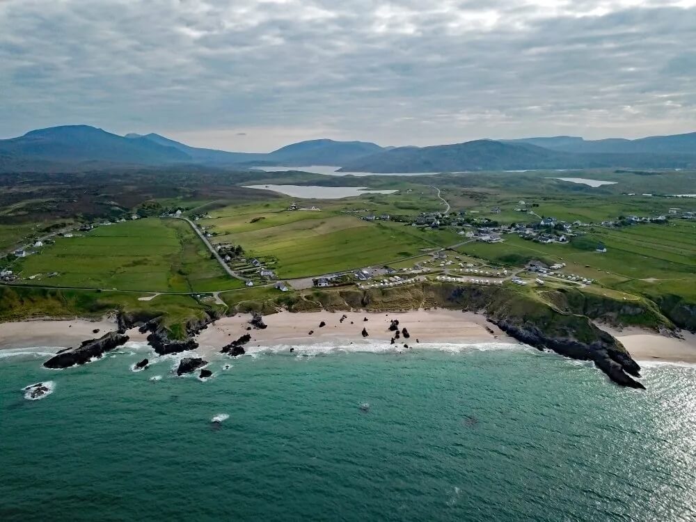 camping face &agrave; la c&ocirc;te sauvage de sango sands