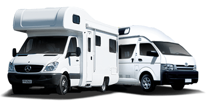 Un camping-car et un van aménagé